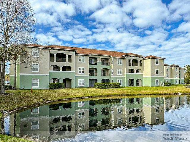 Exterior shot depicting one of the three buildings that make up Courtney Meadows, a multifamily community in Jacksonville, Fla.