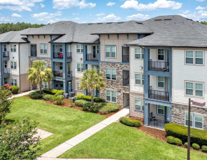 Exterior of Gran Bay Apartments
