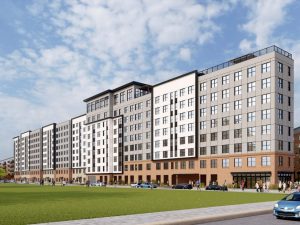 Rendering of Icon Tallahassee, a 804-bed student housing development in Tallahassee, Fla.