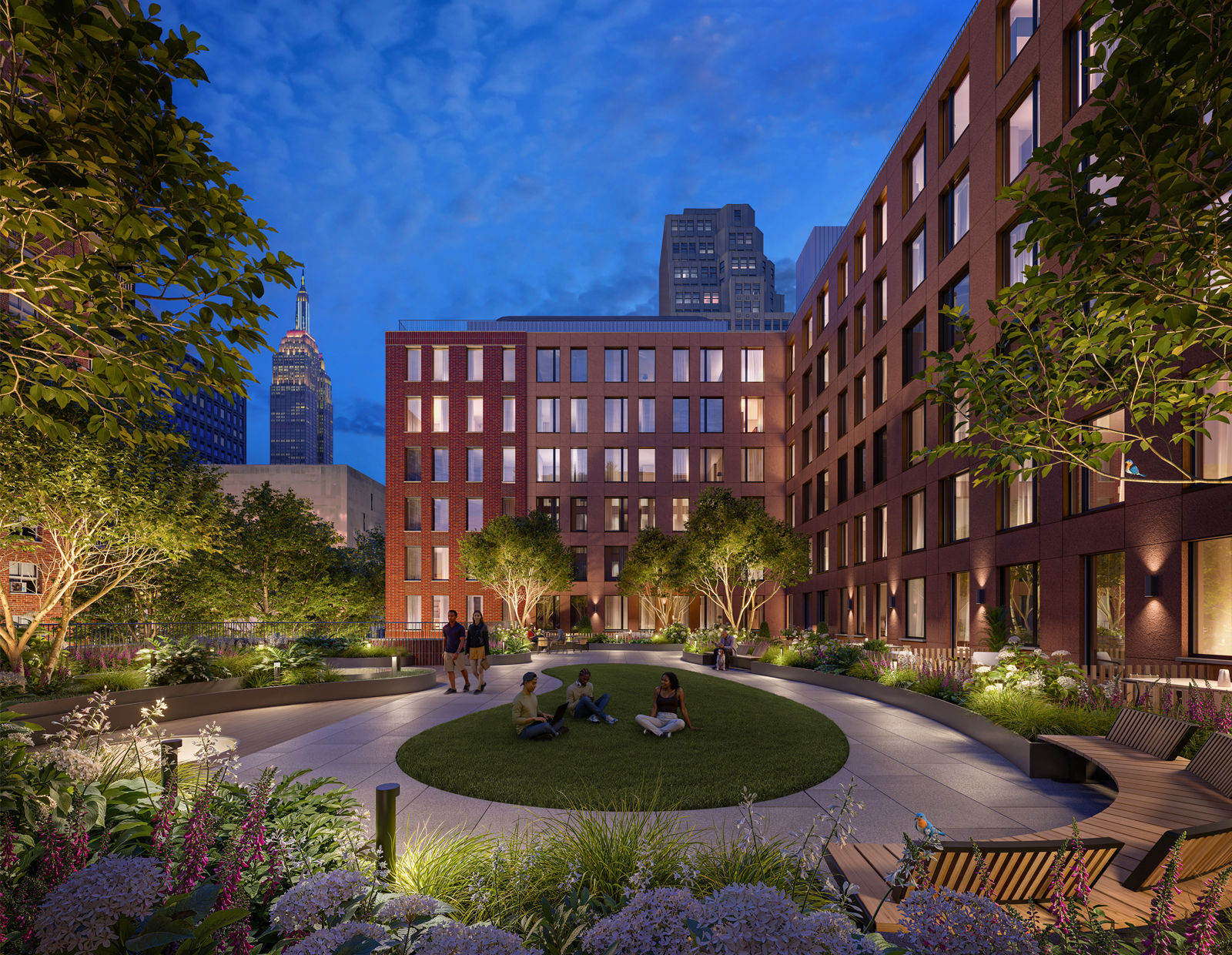 A photo of the Mabel multifamily community.