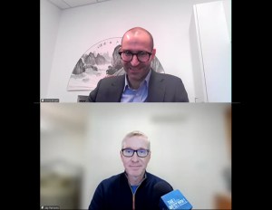 A screenshot from the webinar featuring Chris Bruen and Jay Parsons.