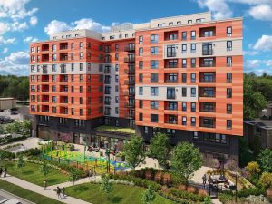 Rendering of The Waymark, a 109-unit affordable development in Washington, D.C.
