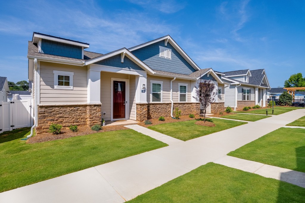 A photo of Cottages of Monroe, a 252-unit cottage-style community purchased by FCP in its last month as an independent entity. 