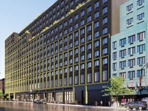 Exterior rendering featuring The 360, a multifamily project in The Bronx, N.Y.