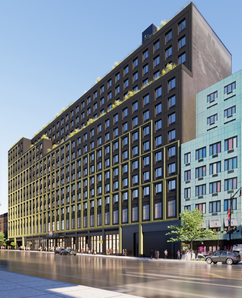 Exterior rendering featuring The 360, a multifamily project in The Bronx, N.Y.