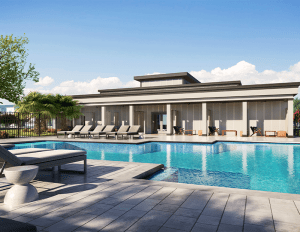 Rendering of swimming pool at Pointe Grand Interbay in Tampa