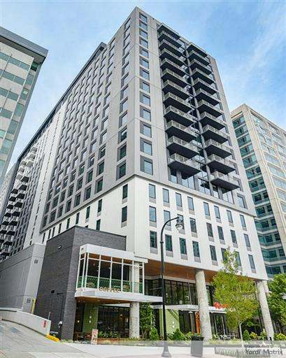 Exterior shot of Rambler Atlanta, a student housing community in Midtown Atlanta.