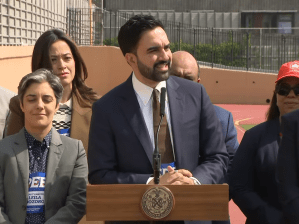 New York City Mayor Zohran Mamdani speaks at a May 13 press conference