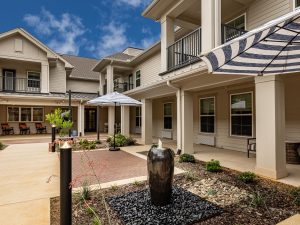 Outside shot of The Blake at Tyler, a 115-unit assisted living and memory care community in Tyler, Texas.