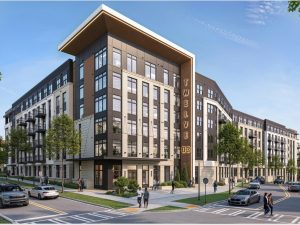 Rendering of Twelve03 at Centre South, a multifamily project in Charlotte, N.C.