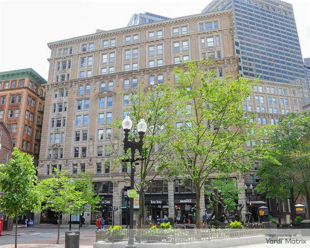 Exterior shot of the building at 294 Washington Street, one of Boston's largest ongoing office conversion projects.