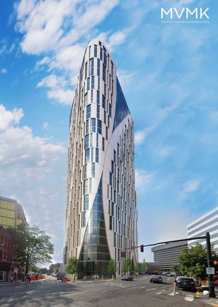Rendering of Imperial Tower, a 56-story mixed-use development in Jersey City, N.J.