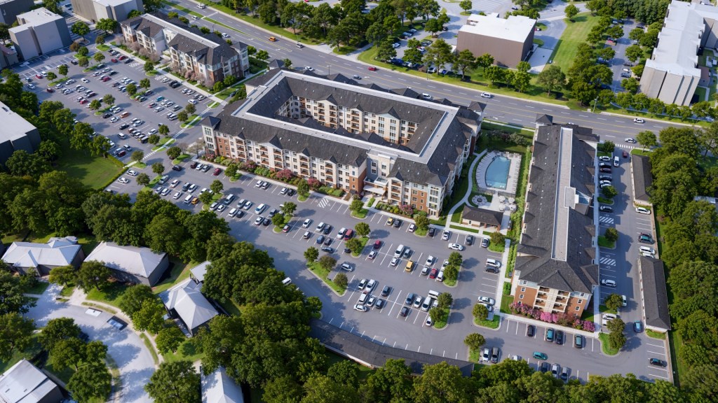 A rendering of Attain at Greenbrier in Chesapeake, Va. The 268-unit Class A development is being built by Bonaventure in the Greenbrier submarket of Chesapeake, Va.