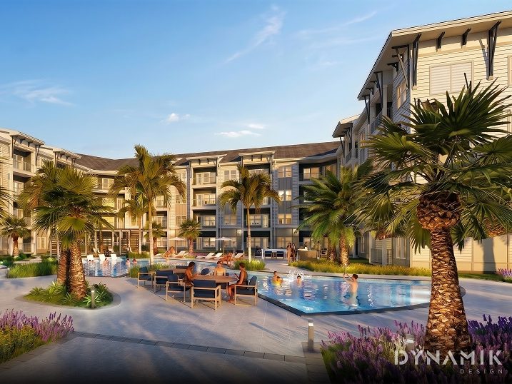 Rendering of Connerton Apartments, a 270-unit community in Land O’ Lakes, Fla.