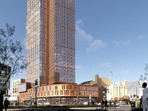 Exterior rendering of JFK Boulevard, a multifamily project in Jersey City, N.J.