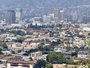 High angle view of Glendale, California