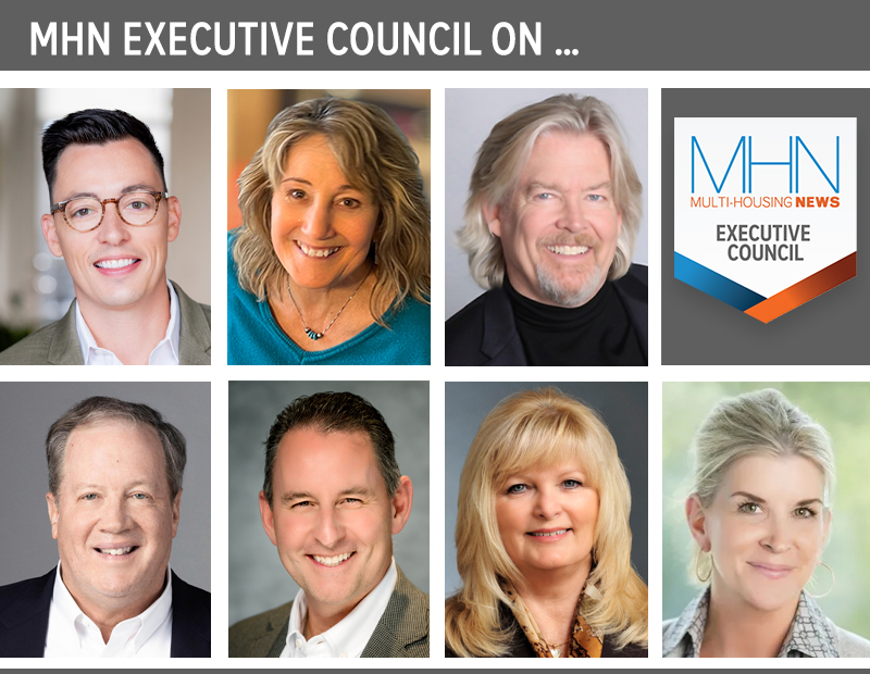 MHN Executive Council featuring headshots of 7 speakers