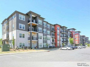 Exterior shot depicting one of the 10 buildings that make up The Lively Victor Park in Greer, S.C.