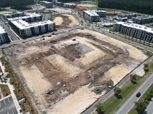 A photo of the site of Radler Townhomes, a BTR community near Charleston, SC