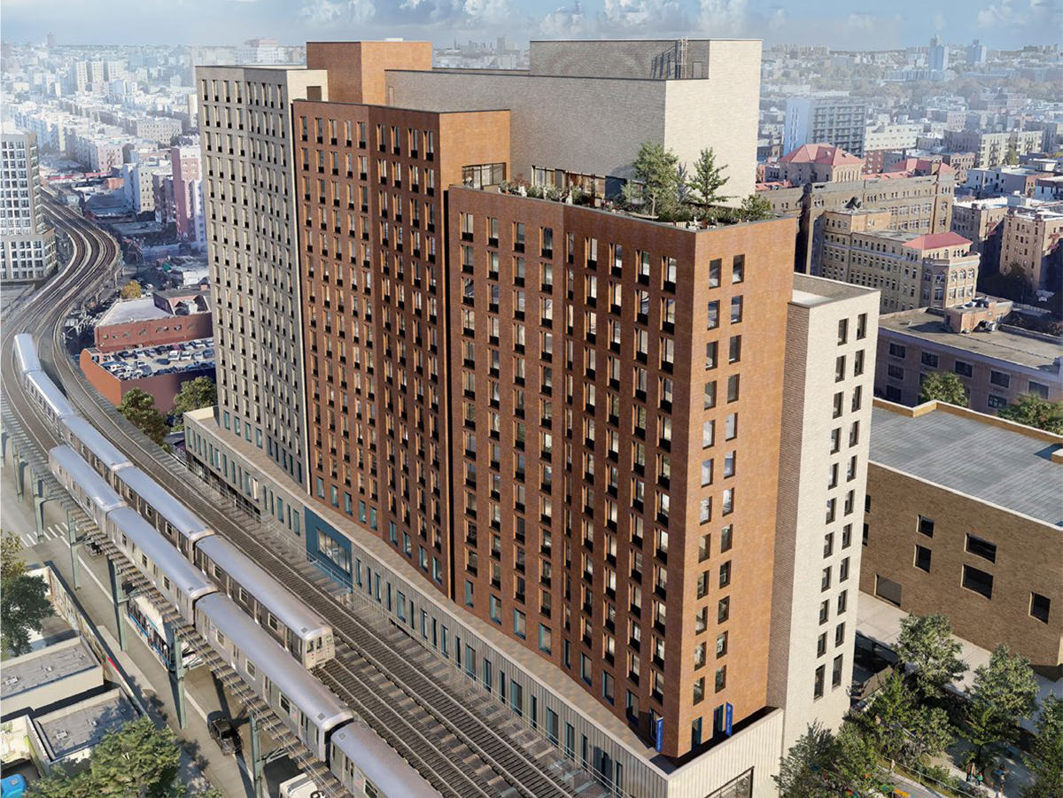 Rendering of River Commons, a 328-unit affordable housing project in South Bronx.