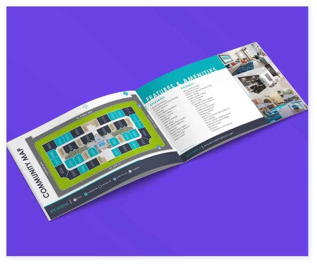 site-map brochure spread (evolution of marketing, circa 2016)