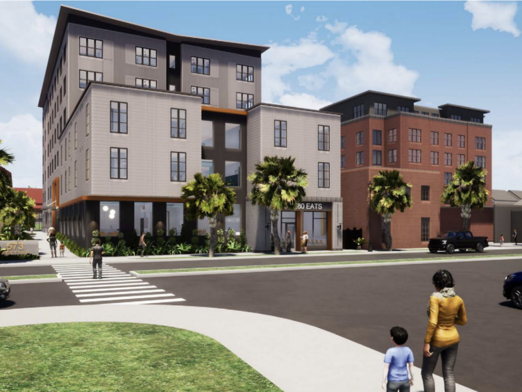 Exterior rendering featuring 573 Meeting Street, an affordable housing property in Charleston, S.C.