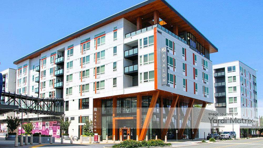 Exterior shot of Avalon Alderwood Place in Lynwood, Wash.
