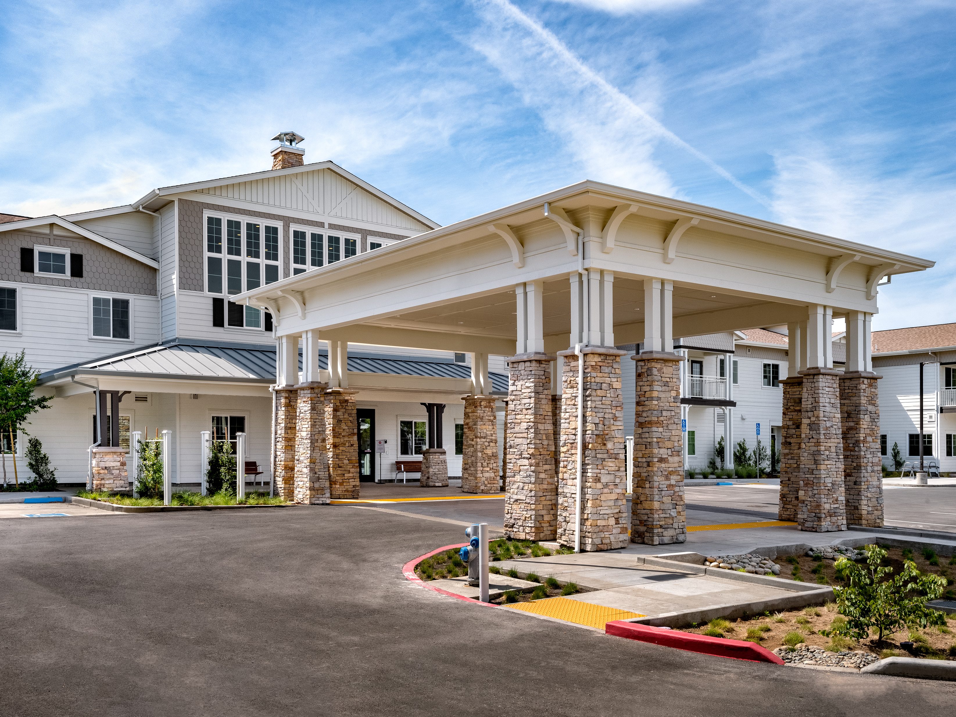 Outside shot of Clearwater at Sonoma Hills, a 94-unit senior living community in Rohnert Park, Calif.