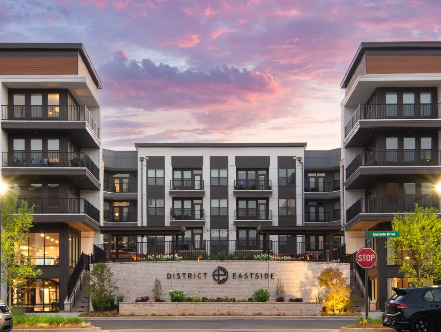 A photo of District Eastside, a 262-unit, luxury multifamily community in Greenville, South Carolina