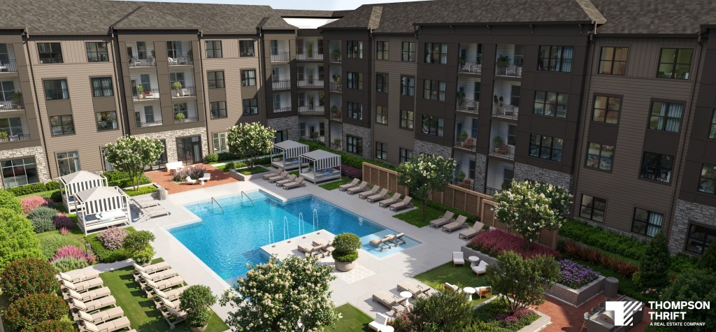 A rendering of The Foundry at Mosaic, a 300-unit luxury community being developed in Pooler, Ga., a growing suburb of Savannah.