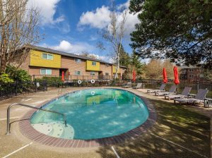Outside shot of The Habitat Apartment Homes, an 85-unit community in Portland, Ore.