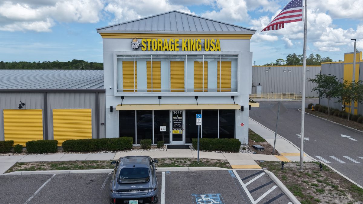 Exterior shot of Storage King USA Self Storage property in Spring Hill, Fla., under the Heitman ownership