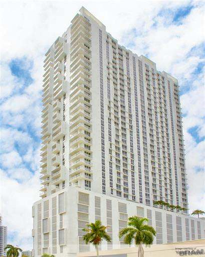 Exterior shot of 2000 Biscayne in Miami.
