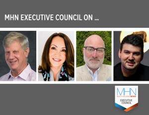 MHN Executive Council with headshots of Zaransky, Pietroforte, Meit and Driessen
