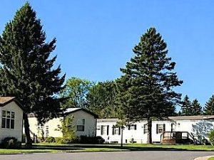 Exterior shot of Vintage Acres,a mobile home community in Duluth, Minn.