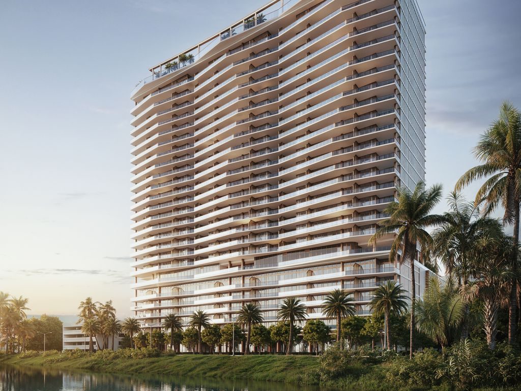 Rendering of The Berkeley Palm Beach, a condo tower currently underway in West Palm Beach, Fla.