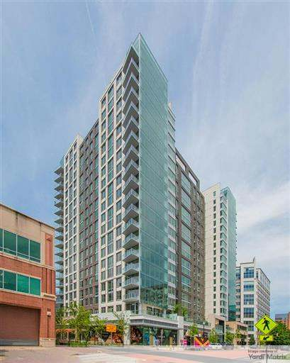 Exterior shot of Windsor Courthouse, a 20-story residential tower in Arlington, Va.