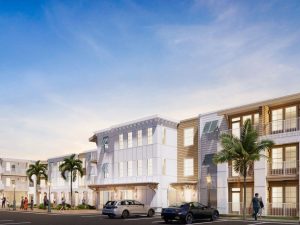 Rendering of the multifamily project at 1944 Beach Blvd., in Jacksonville Beach, Fla.i