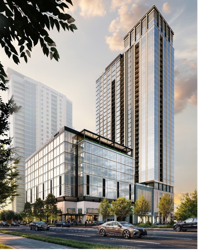 rendering of Southern Land's 2811 Kirby development in Houston