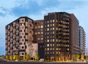 A rendering of AVE Station House in Denver