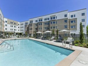 Outside shot of Avella at Almaden, a 200-unit senior community in San Jose, Calif.