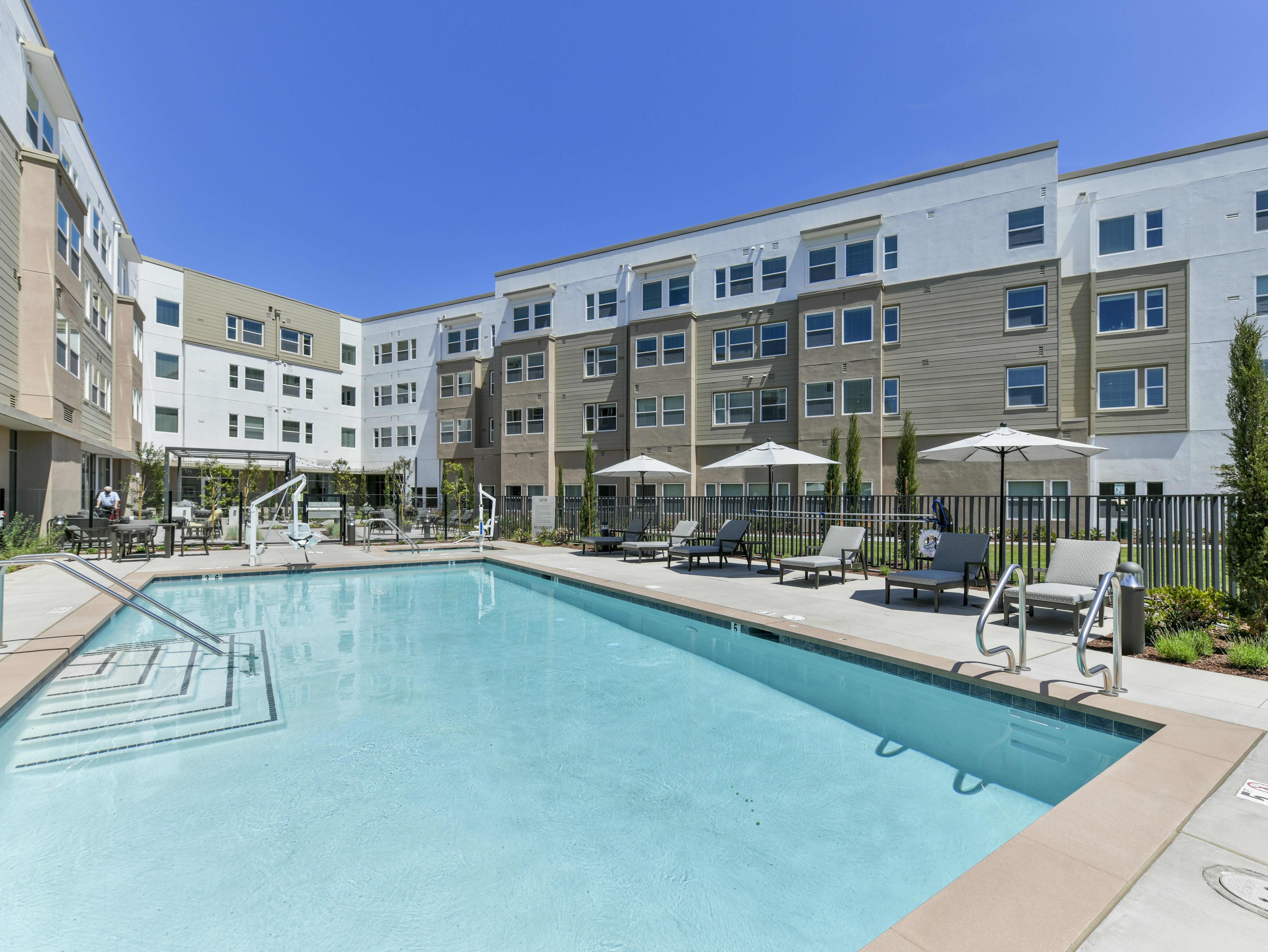 Outside shot of Avella at Almaden, a 200-unit senior community in San Jose, Calif.