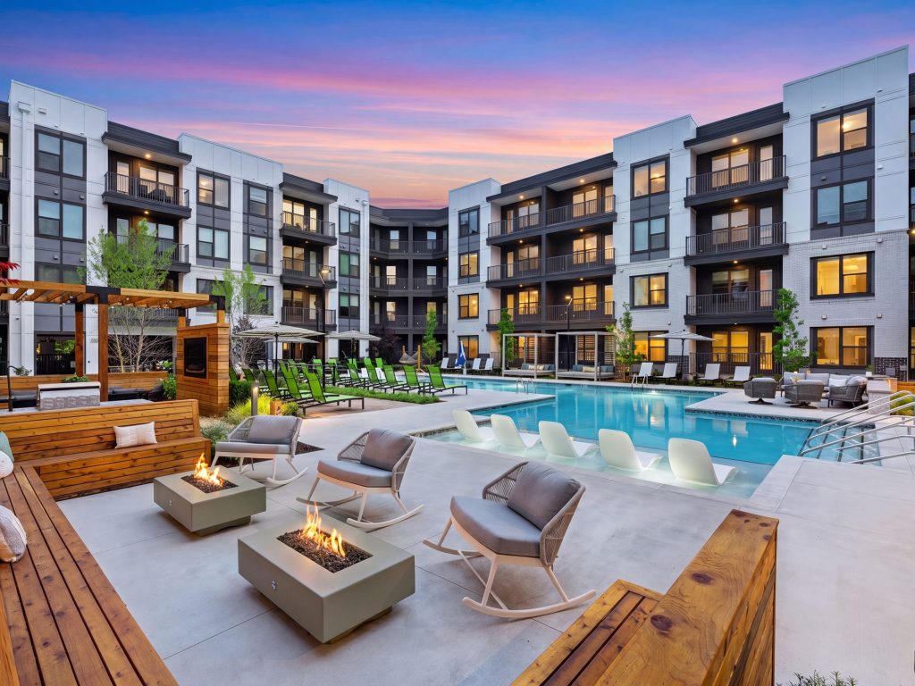 Exterior image of Ellison Cool Springs, a three-building multifamily community in Franklin, Tenn.