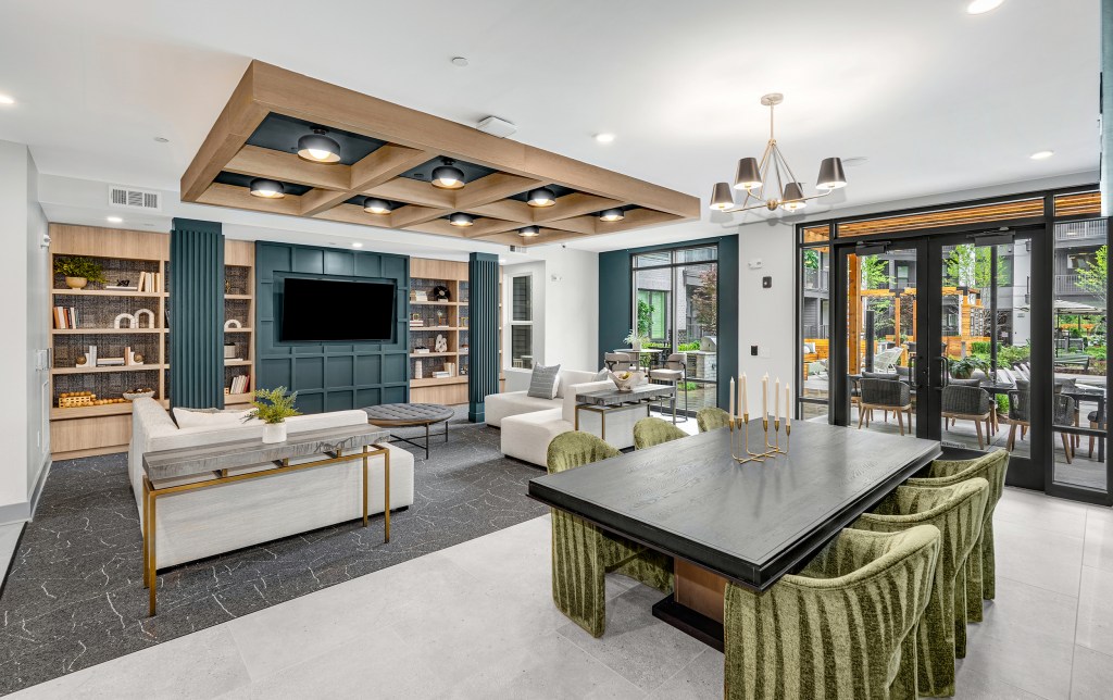 An image with the resident lunge from the Ellison Cool Springs, a three-building multifamily community in Franklin, Tenn.