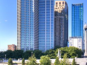 A photo of Eleven Thirty, a 656-unit apartment community at 1130 S. Michigan Ave. in Chicago