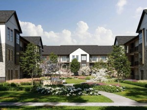 Exterior rendering featuring the buildings of The Statesman, a multifamily project in Gallatin, Tenn.