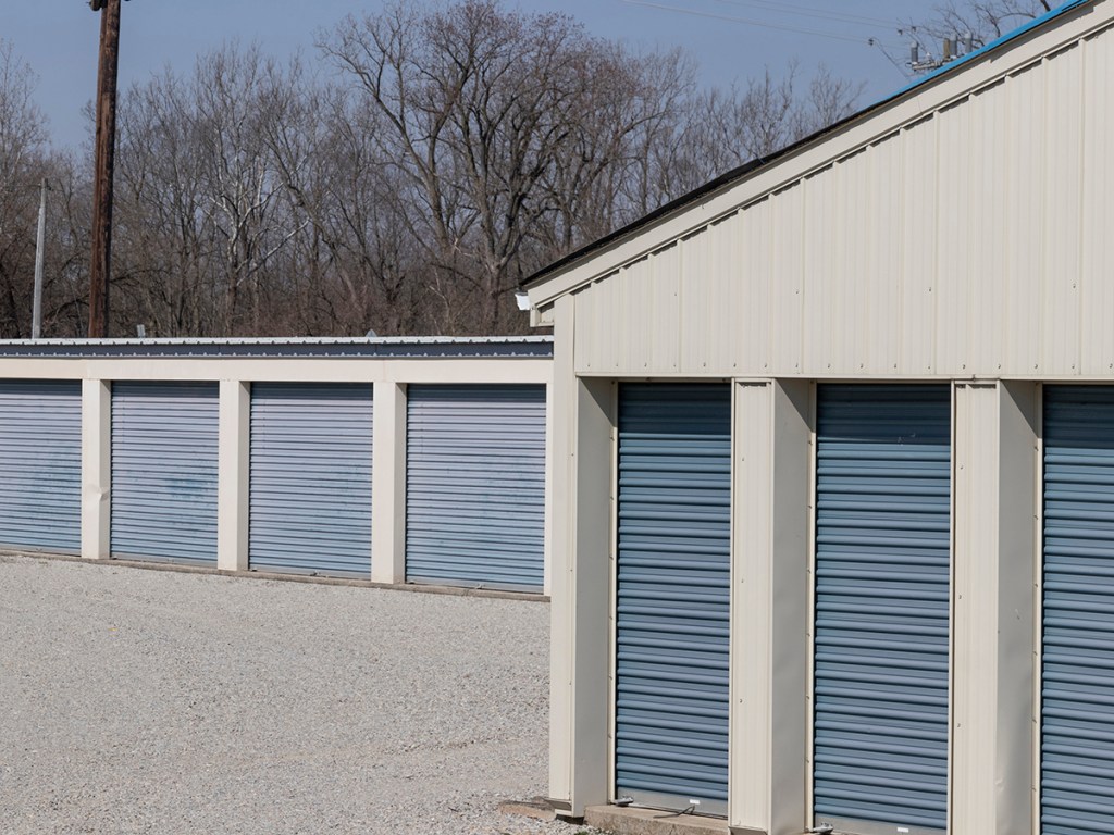 Self storage and mini storage garage units.