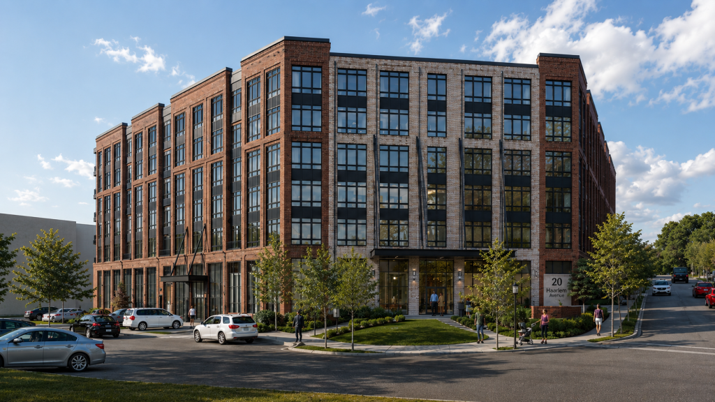 A rendering of 20 Haarlem Ave.