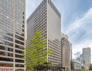 The building at 500 N. Michigan Ave. in Chicago that's being transformed by Commonwealth Development Partners into a 320-unit luxury multifamily community.