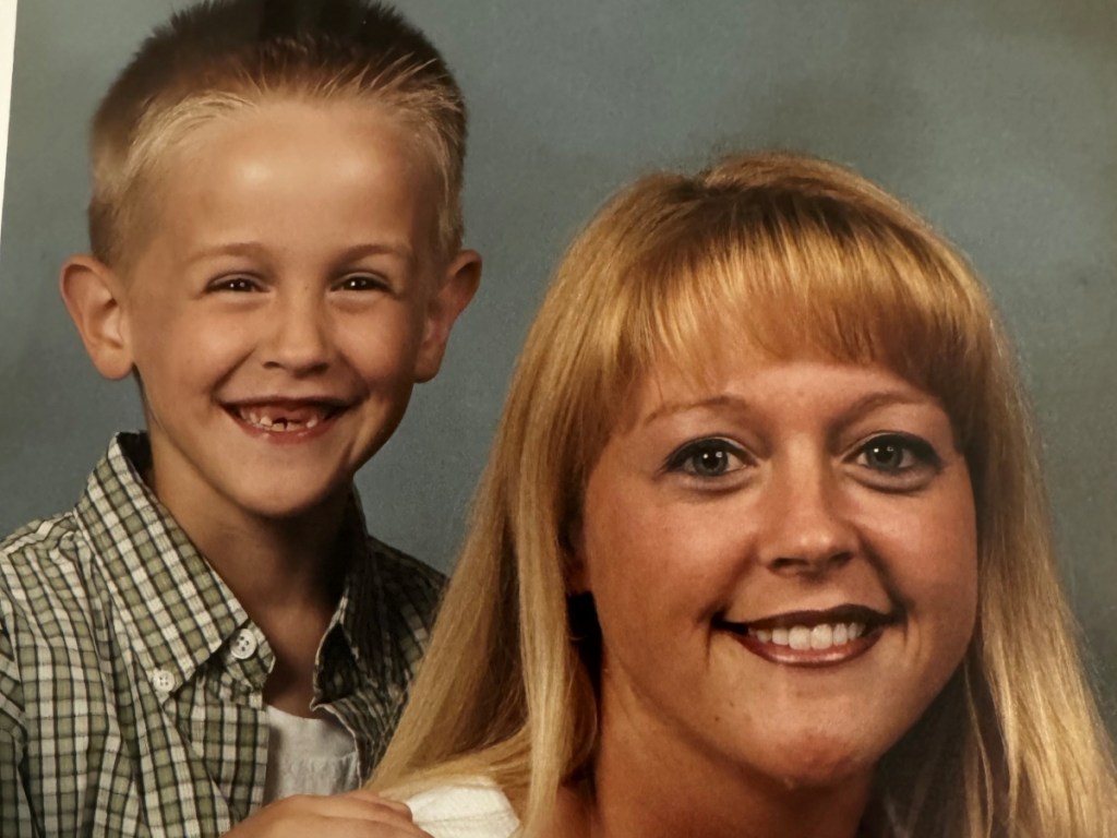 image of Loew and her son, Cody, as a child